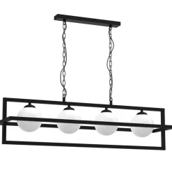 Cheap Lampa wisząca z czterema kloszami w ramce MLP8570 z serii DIEGO | Kaja Oświetlen Żyrandole Nowoczesne