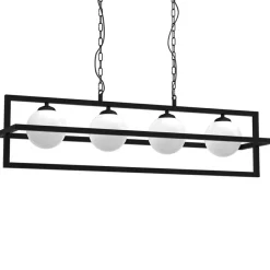 Cheap Lampa wisząca z czterema kloszami w ramce MLP8570 z serii DIEGO | Kaja Oświetlen Żyrandole Nowoczesne