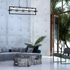 Cheap Lampa wisząca z czterema kloszami w ramce MLP8570 z serii DIEGO | Kaja Oświetlen Żyrandole Nowoczesne