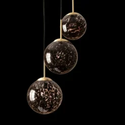 Discount Lampa wisząca z dekoracyjnymi kloszami ABR-3SLWS-E14 SFERO | Kaja Żyrandole Nowoczesne