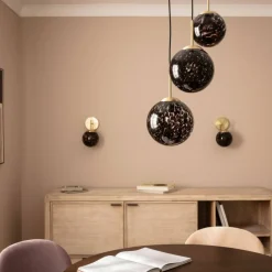 Discount Lampa wisząca z dekoracyjnymi kloszami ABR-3SLWS-E14 SFERO | Kaja Żyrandole Nowoczesne