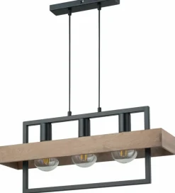 Store Lampa wisząca z dodatkiem drewna, nad stół SIG 32217 z serii ROBIN Żyrandole Nowoczesne