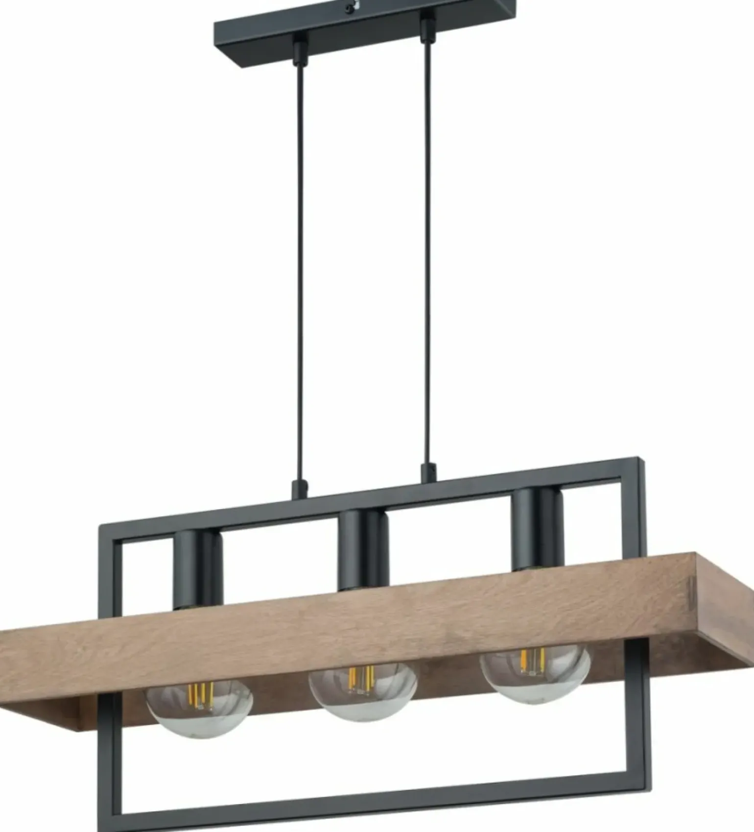 Store Lampa wisząca z dodatkiem drewna, nad stół SIG 32217 z serii ROBIN Żyrandole Nowoczesne