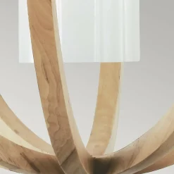 Flash Sale Lampa wisząca z drewnem, boho FE-ALLIER-P-L-LW z serii ALLIER Żyrandole Nowoczesne