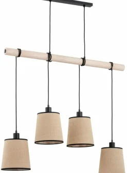 Cheap Lampa wisząca z drewnianą belką, nad stół AL 63160 z serii REJA | Kaja Oświetlen Żyrandole Nowoczesne