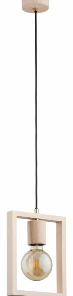 Cheap Lampa wisząca z drewnianą ramką, styl boho AL 61134 MILLA | Kaja Żyrandole Nowoczesne