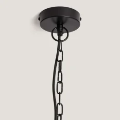 Flash Sale Lampa wisząca z drewnianym abażurem ABR-NLW35-BH-E27 BOHO | Kaja Żyrandole Nowoczesne