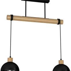 Cheap Lampa wisząca z drewnianym elementem MLP7225 z serii ERIK | Kaja Oświetlenie Żyrandole Nowoczesne
