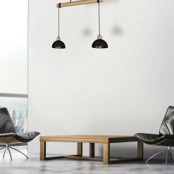 Cheap Lampa wisząca z drewnianym elementem MLP7225 z serii ERIK | Kaja Oświetlenie Żyrandole Nowoczesne