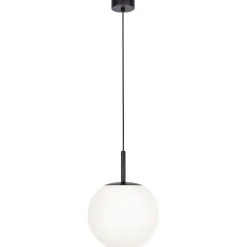 Shop Lampa wisząca z dużym białym kloszem K-4887 FARO | Kaja Oświetlenie Żyrandole Nowoczesne
