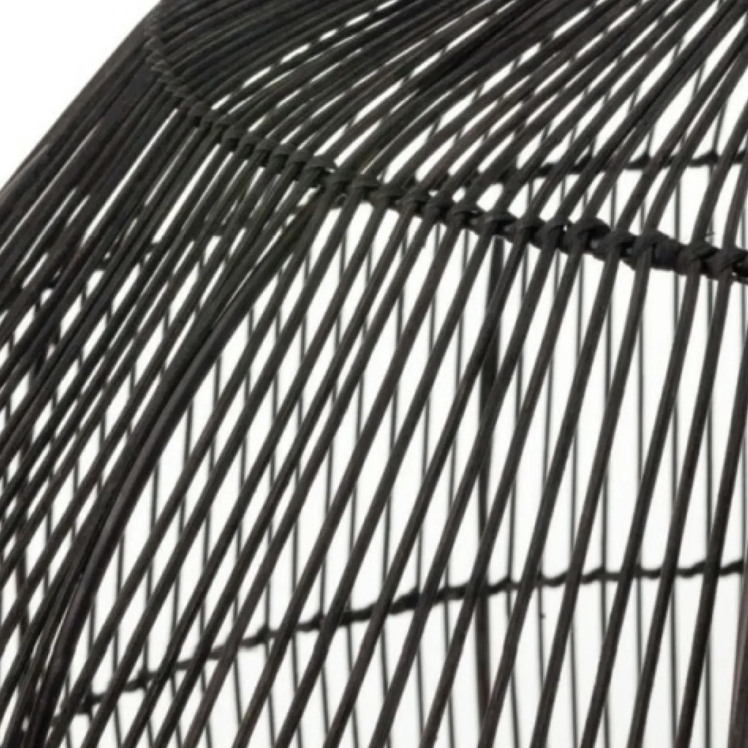 Store Lampa wisząca z dużym, plecionym abażurem 11168 HAITI | Kaja Żyrandole Nowoczesne