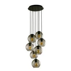 Flash Sale Lampa wisząca z mi kloszami, do salonu 9131 | Kaja Oświetlenie Żyrandole Nowoczesne