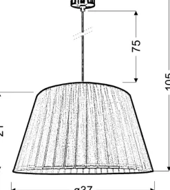Sklep Kaja Lampa wisząca z m abażurem 31-27115 TIZIANO | Kaja