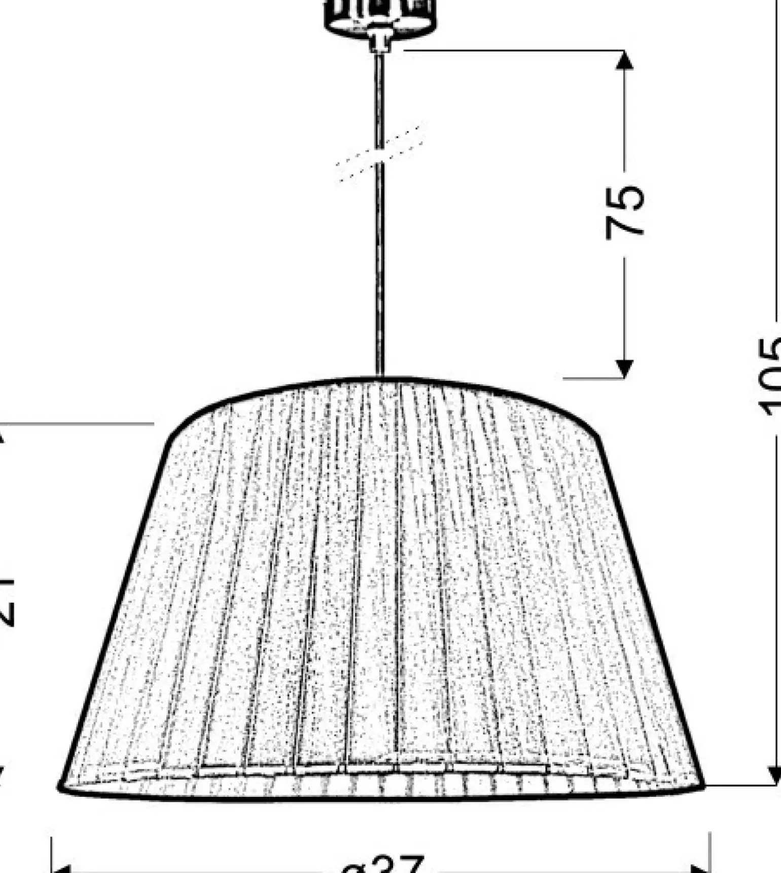 Sklep Kaja Lampa wisząca z m abażurem 31-27115 TIZIANO | Kaja