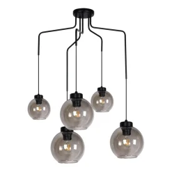 Outlet Lampa wisząca z grafitowymi kloszami K-4875 HORIK | Kaja Oświetlenie Żyrandole Nowoczesne