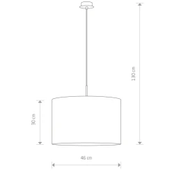 New Lampa wisząca z klasycznym, m abażurem 6816 ALICE | Kaja Żyrandole Nowoczesne