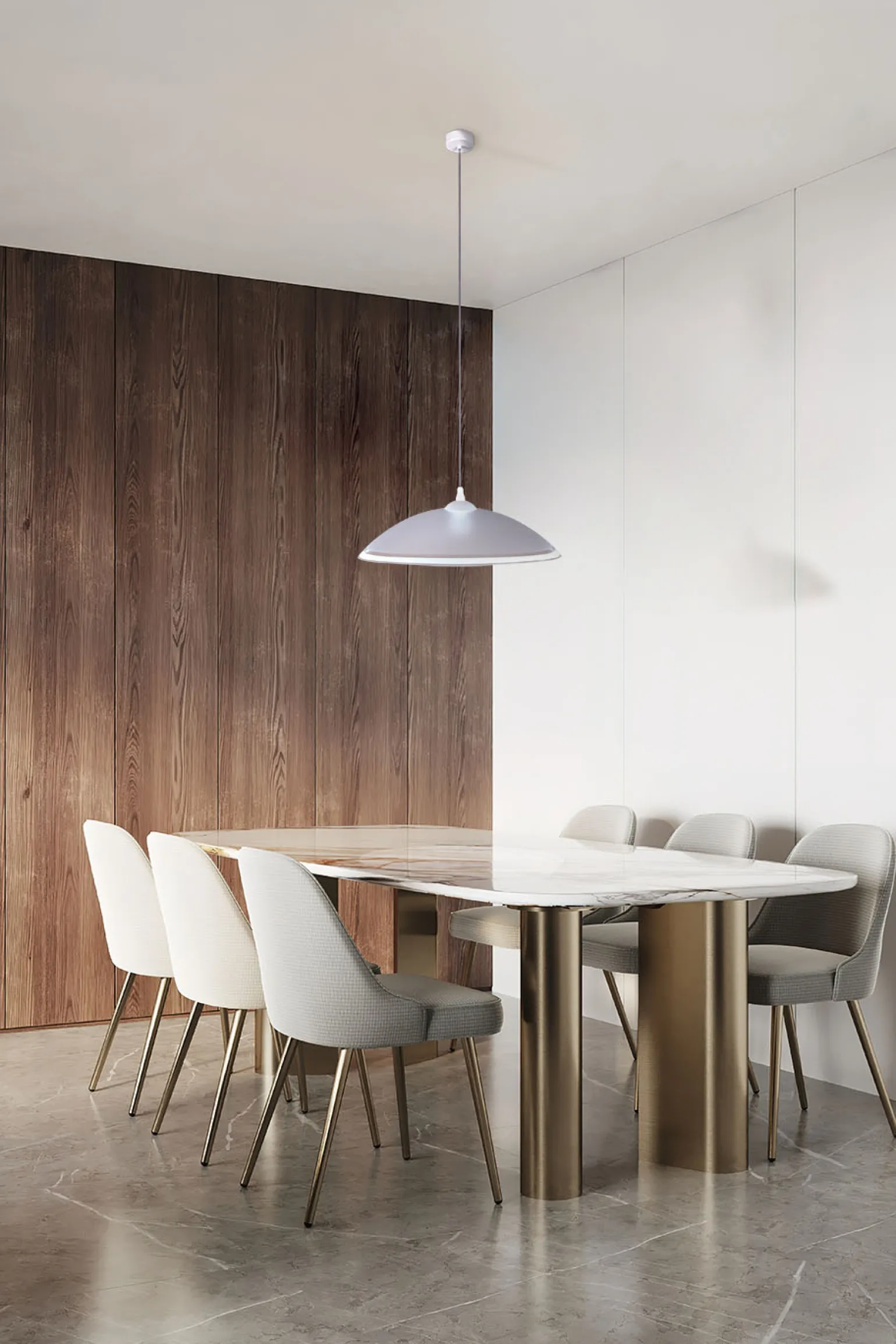 Sklep Kaja Lampa wisząca z klasycznym, mlecznym kloszem K-3510 UFO | Kaja