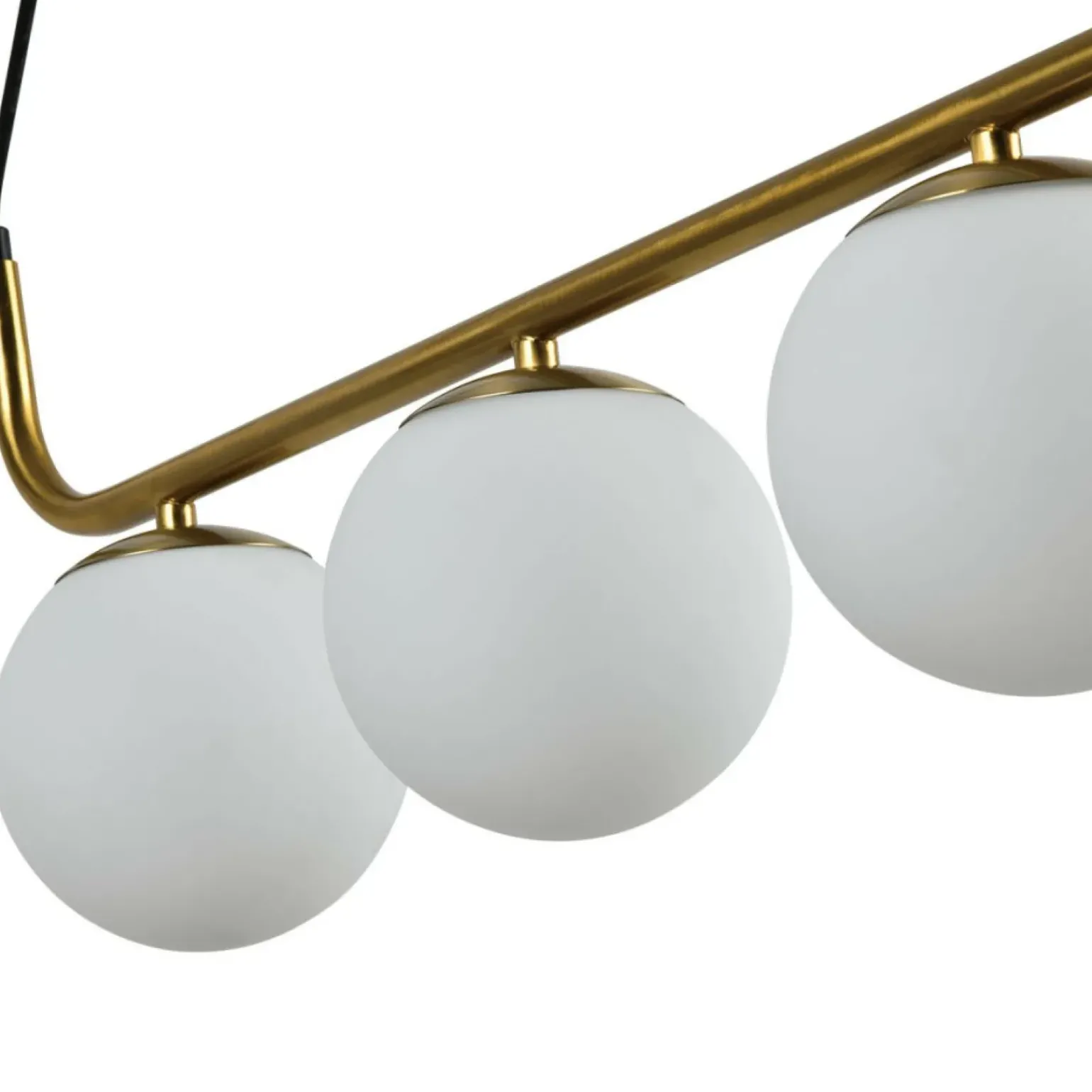 Store Lampa wisząca z kloszami, nad wyspę LP-005/3L GD ALISA | Kaja Żyrandole Nowoczesne