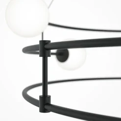 Best Lampa wisząca z kloszami ułożona w okrąg MOD317PL-06B z serii BALANCE Żyrandole Nowoczesne