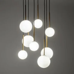 Cheap Lampa wisząca z kloszami w dwóch rozmiarach 10934 KARO | Kaja Żyrandole Nowoczesne