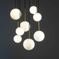 Cheap Lampa wisząca z kloszami w dwóch rozmiarach 10934 KARO | Kaja Żyrandole Nowoczesne