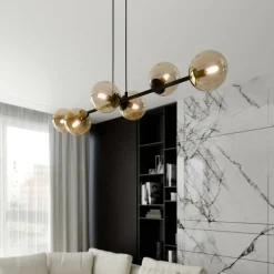 Outlet Lampa wisząca z kloszami w kształcie kul 876/6 | Kaja Oświetlenie Żyrandole Nowoczesne