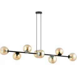 Outlet Lampa wisząca z kloszami w kolorze miodu 876/8 | Kaja Oświetlenie Żyrandole Nowoczesne