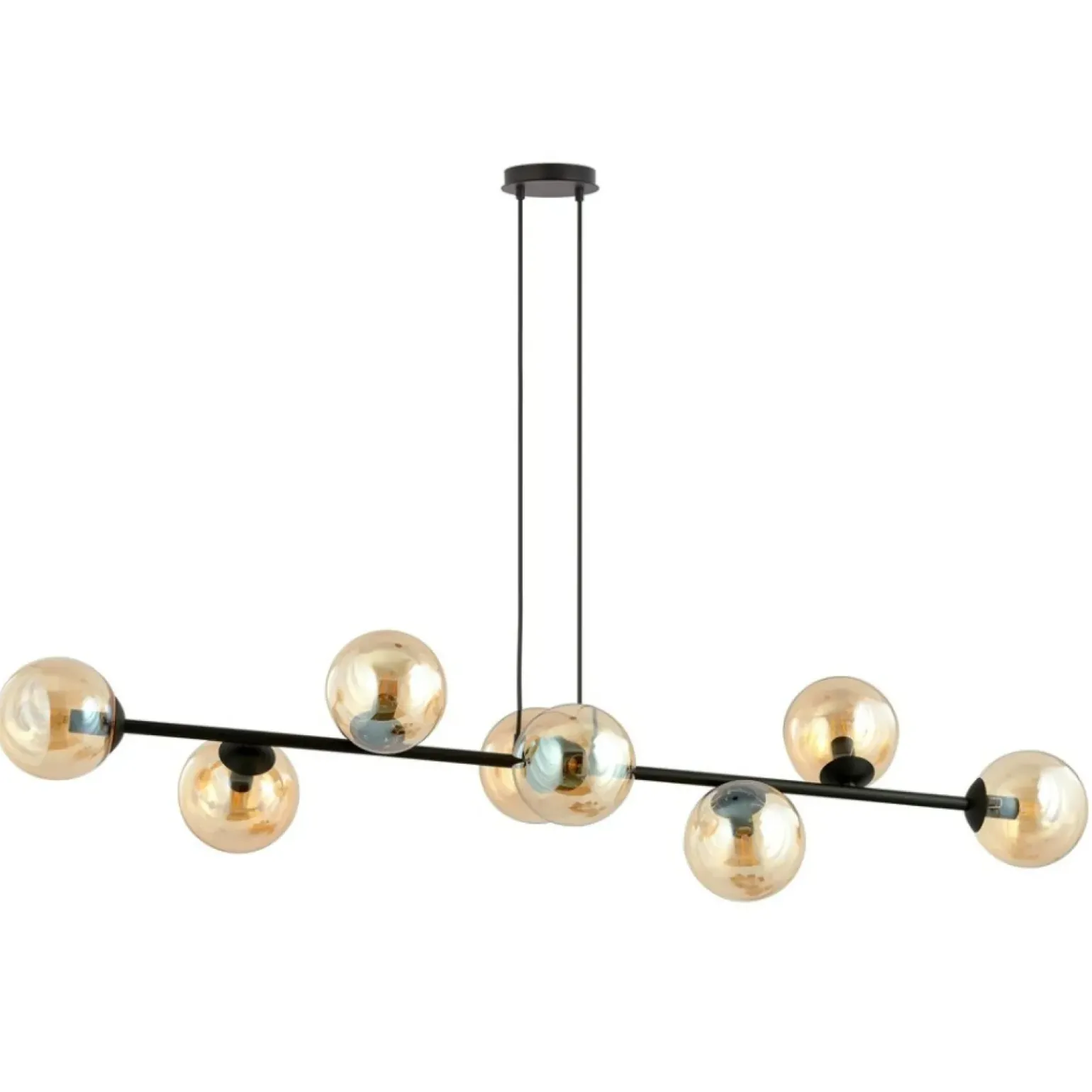 Outlet Lampa wisząca z kloszami w kolorze miodu 876/8 | Kaja Oświetlenie Żyrandole Nowoczesne