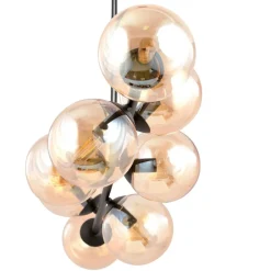 Outlet Lampa wisząca z kloszami w kolorze miodu 876/8 | Kaja Oświetlenie Żyrandole Nowoczesne