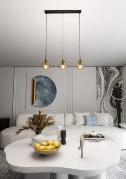 Best Sale Lampa wisząca z kloszami z regulacją wysokości 713/3 | Kaja Żyrandole Nowoczesne