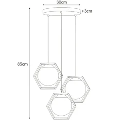 Cheap Lampa wisząca z kloszami z regulacją wysokości K-4787 | Kaja Żyrandole Nowoczesne