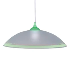 Sklep Kaja Lampa wisząca z kloszem z zieloną lamówką K-3515 UFO | Kaja