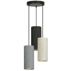 Online Lampa wisząca z kolorowymi abażurami 1068/3PREM BENTE PREMIUM | Kaja Żyrandole Nowoczesne