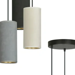 Online Lampa wisząca z kolorowymi abażurami 1068/3PREM BENTE PREMIUM | Kaja Żyrandole Nowoczesne