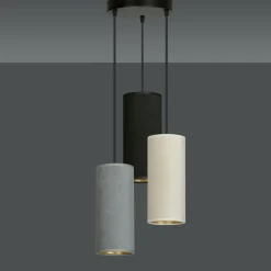 Online Lampa wisząca z kolorowymi abażurami 1068/3PREM BENTE PREMIUM | Kaja Żyrandole Nowoczesne