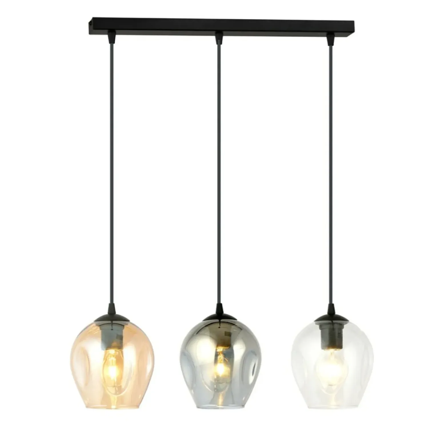 Best Sale Lampa wisząca z kolorowymi kloszami, nad stół 678/3 ISTAR | Kaja Żyrandole Nowoczesne