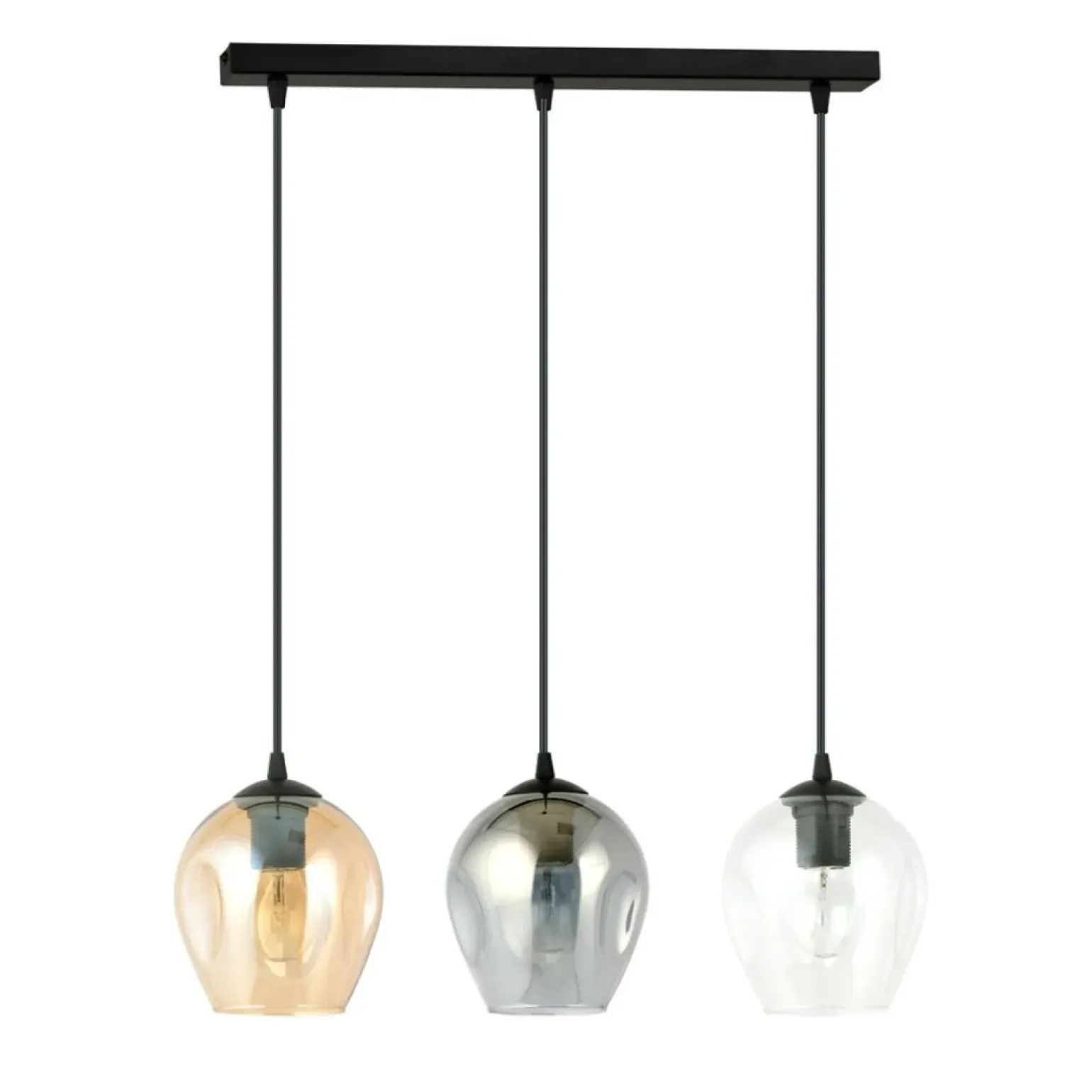 Best Sale Lampa wisząca z kolorowymi kloszami, nad stół 678/3 ISTAR | Kaja Żyrandole Nowoczesne