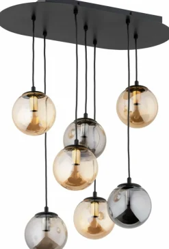 Best Lampa wisząca z kolorowymi kloszami, do salonu AL 63165 z serii ORIGINAL | Kaja Żyrandole Nowoczesne