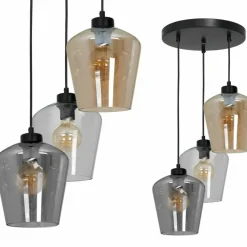 Best Sale Lampa wisząca z kolorowymi kloszami MLP6614 SANTIAGO | Kaja Żyrandole Nowoczesne
