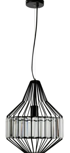 Sklep Kaja Lampa wisząca z koszykiem z kryształkami 31-55163 ALVARO | Kaja