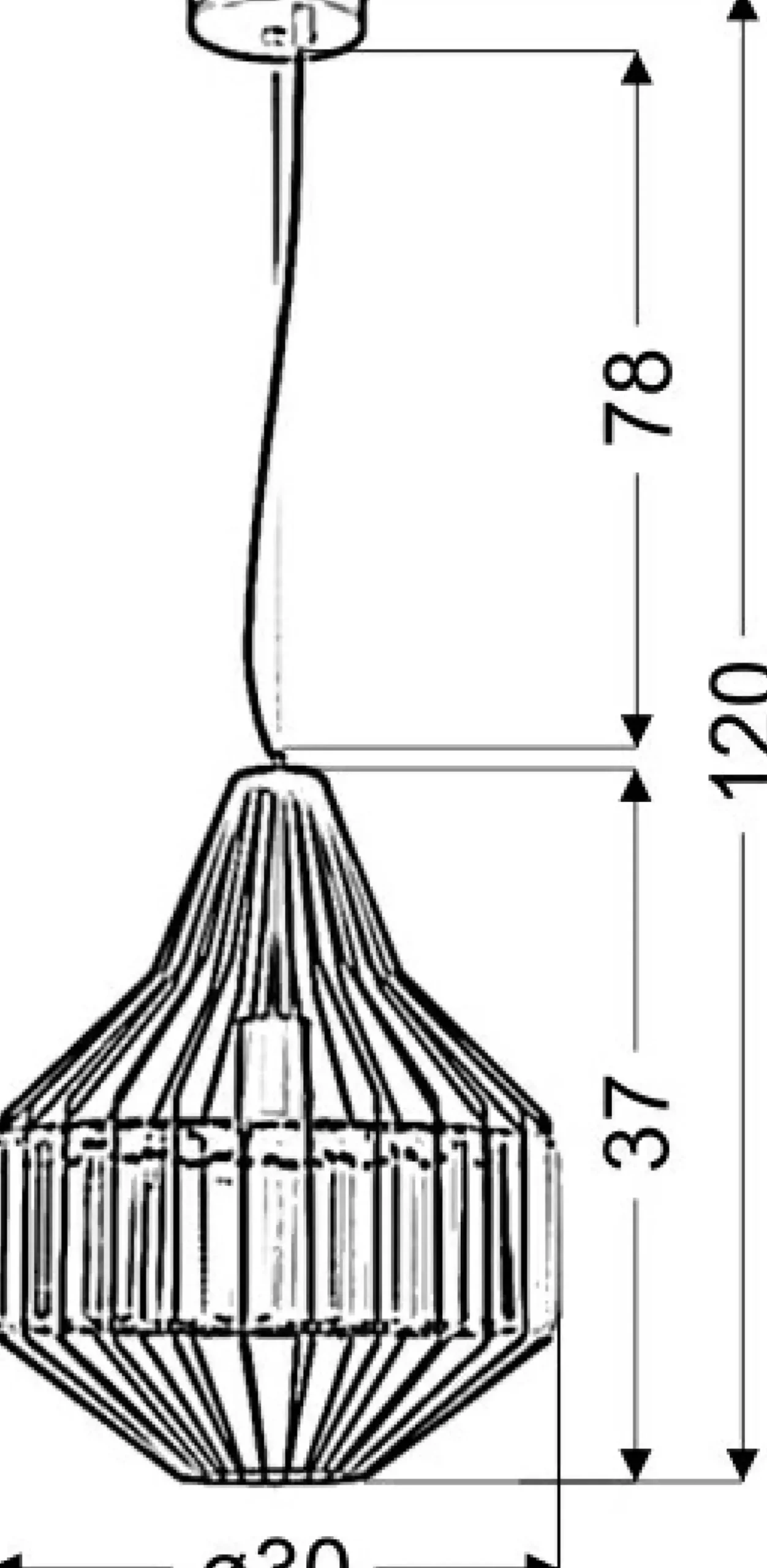 Sklep Kaja Lampa wisząca z koszykiem z kryształkami 31-55163 ALVARO | Kaja