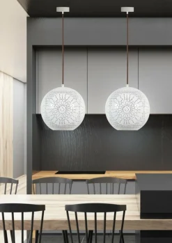 Cheap Lampa wisząca z kulisty kloszem 31-70586 BENE | Kaja Oświetlenie Żyrandole Nowoczesne