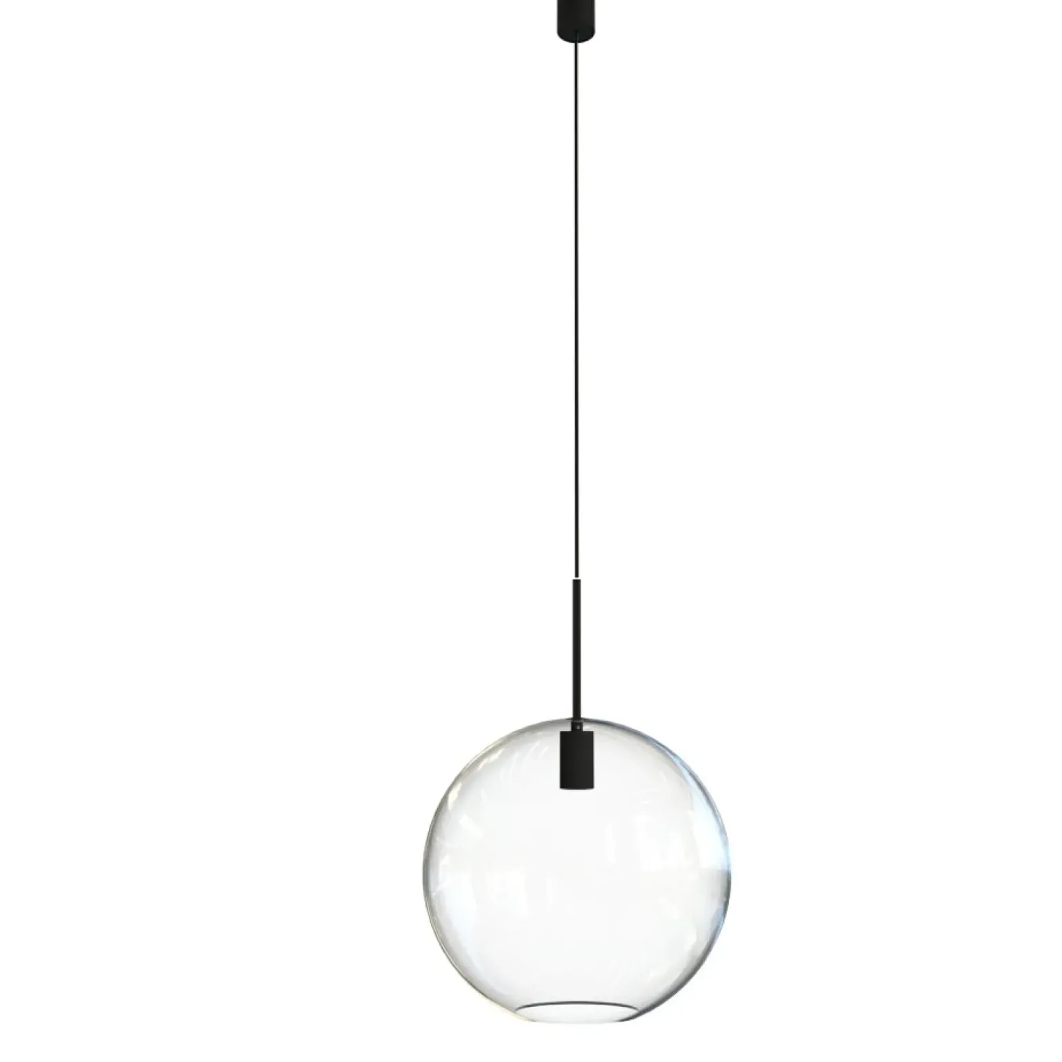 Best Lampa wisząca z kulistym, przezroczystym kloszem 7846 | Kaja Żyrandole Nowoczesne