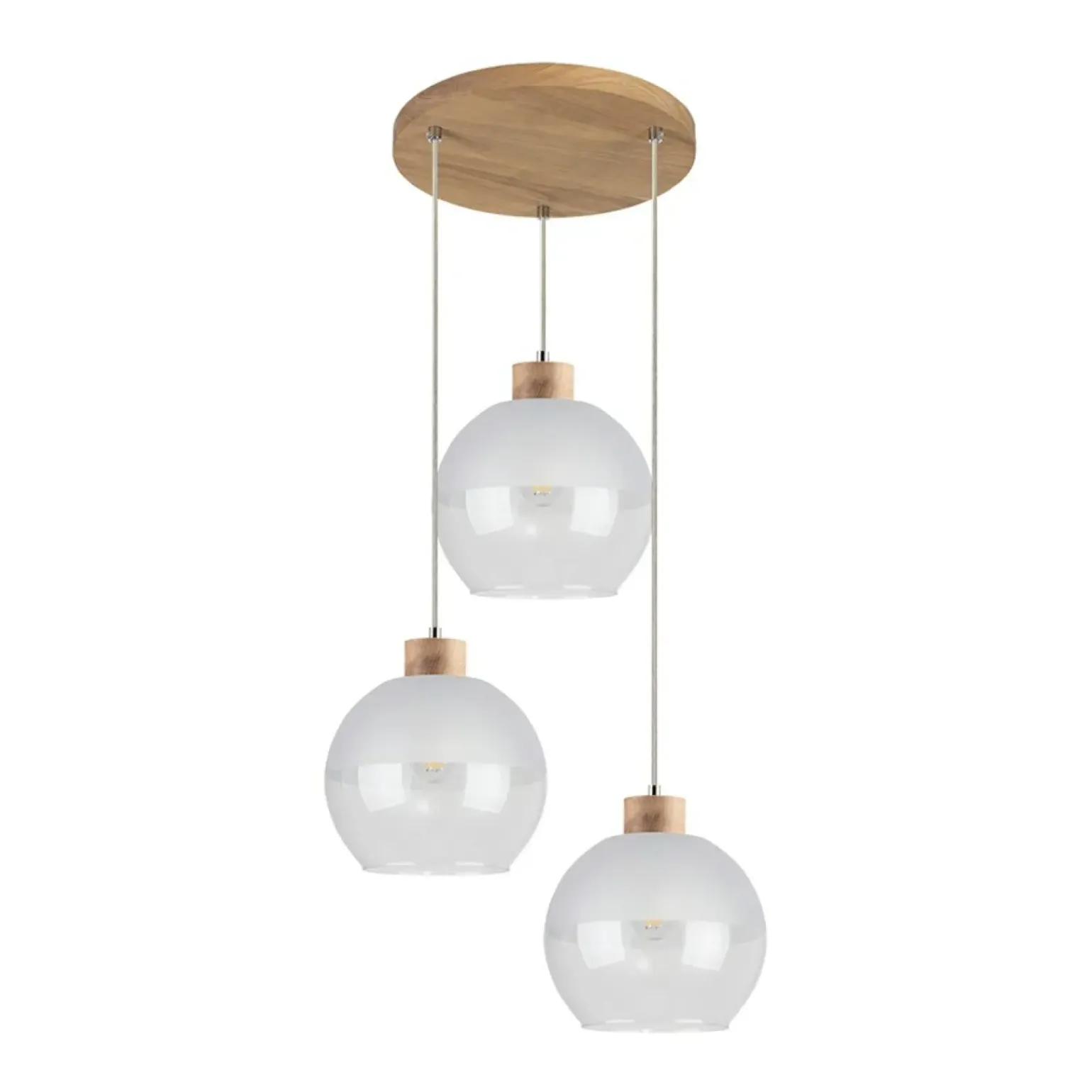 Hot Lampa wisząca z kulistymi, ozdobnymi kloszami 1860374R LINEA | Kaja Żyrandole Nowoczesne