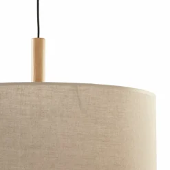Cheap Lampa wisząca z lnianym abażurem TK 6107 DEVA | Kaja Oświetlenie Żyrandole Nowoczesne