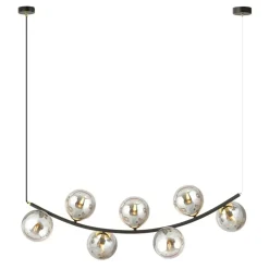 Best Lampa wisząca z lustrzanymi kloszami, do jadalni 1297/7 z serii RITZ Żyrandole Nowoczesne