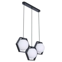 Fashion Lampa wisząca z matowymi kloszami w ramkach K-4786 | Kaja Oświetlenie Żyrandole Nowoczesne
