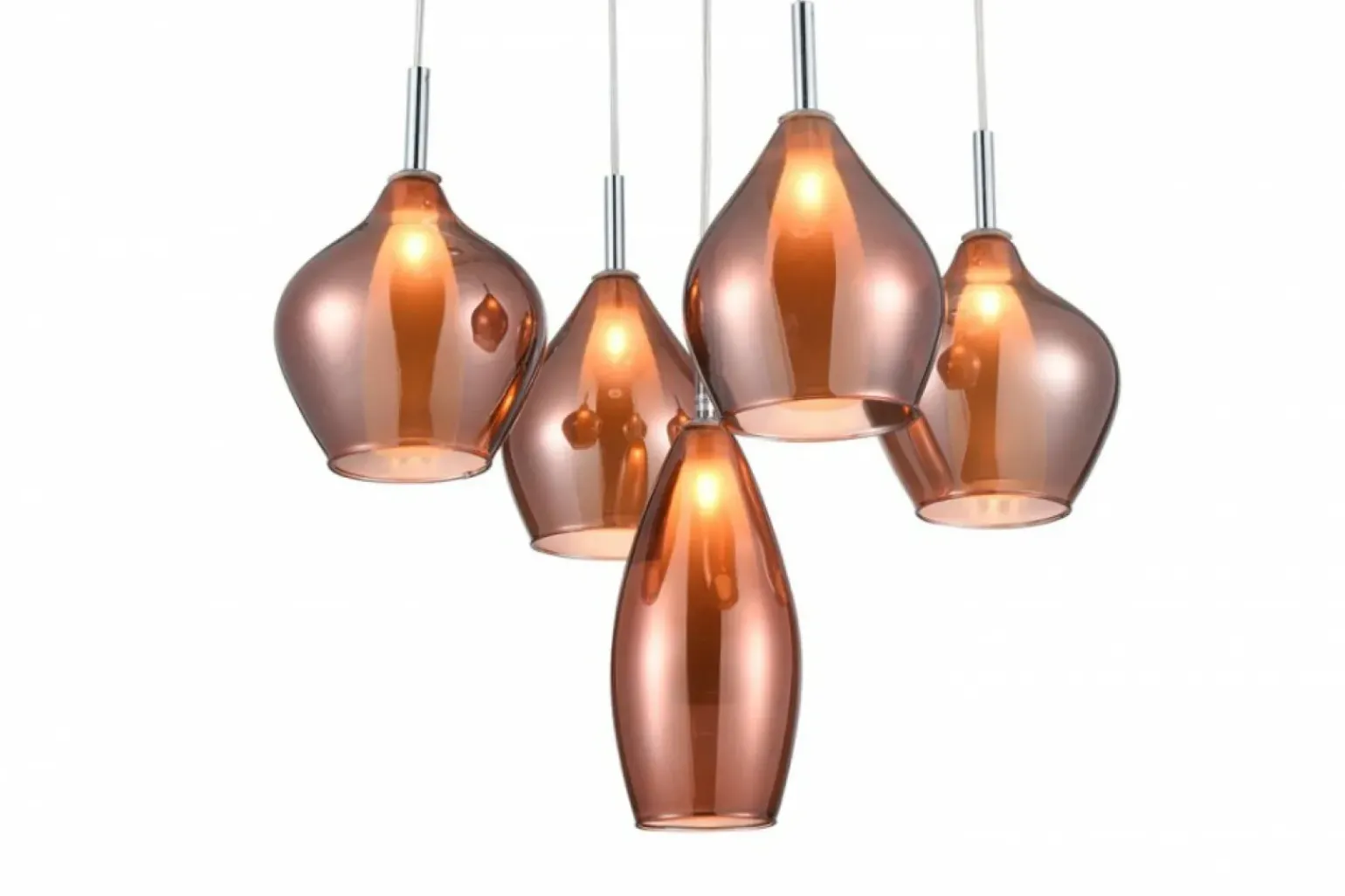 Discount Lampa wisząca z mi kloszami AZ3172 AMBER | Kaja Oświetlenie Żyrandole Nowoczesne