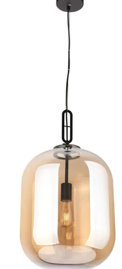 Best Lampa wisząca z miodowym kloszem Ø30cm MX P0299 HONEY | Kaja Żyrandole Nowoczesne