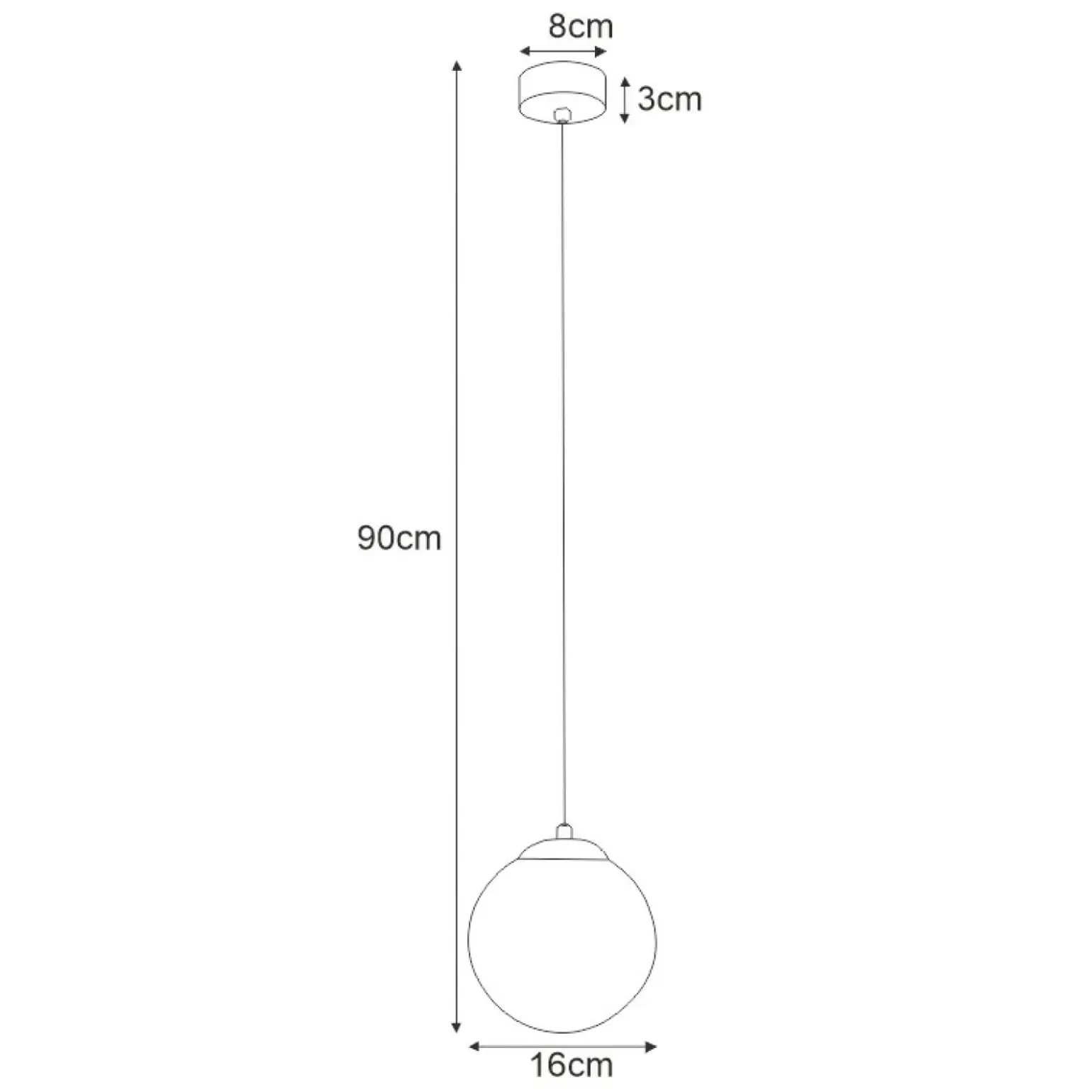 Fashion Lampa wisząca z mlecznym kloszem 16 cm K-4921 | Kaja Oświetlenie Żyrandole Nowoczesne